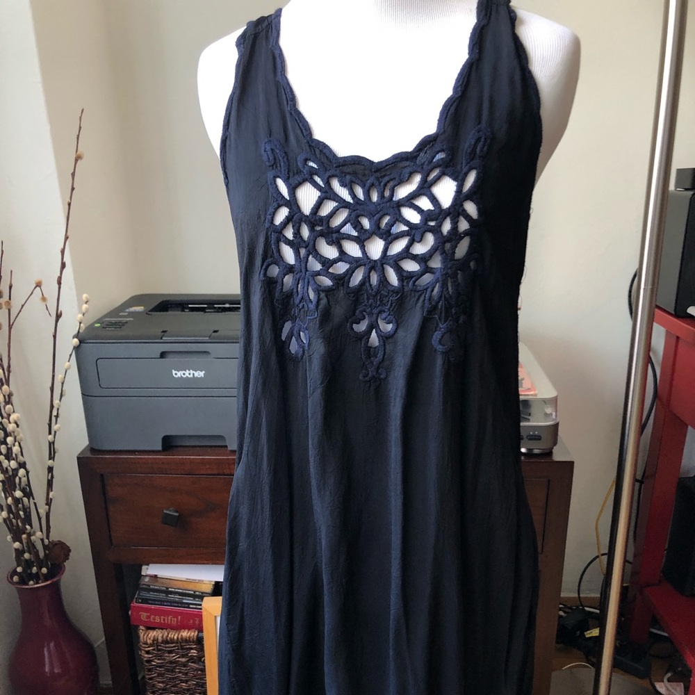Johnny Was True Black silk dress